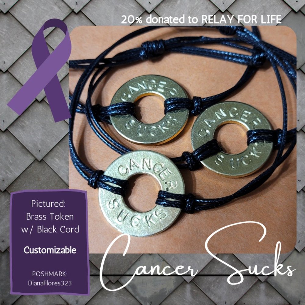 Bracelet: CANCER SUCKS / Relay for Life